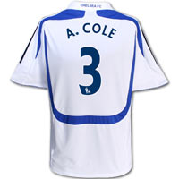 Adidas Chelsea Third Shirt 2007/08 - Kids with A. Cole