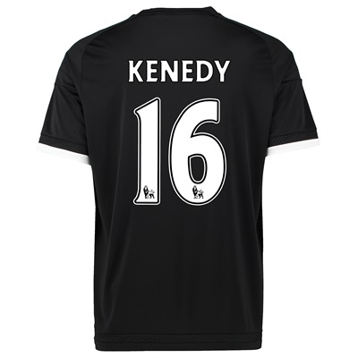 Adidas Chelsea Third Shirt 2015/16 Black with Kenedy 16