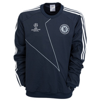 Adidas Chelsea UCL Sweat Top - Dark Navy/Silver/White.