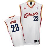 Cleveland Cavaliers #23 white LeBron James NBA Jersey Medium
