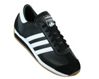 Adidas Country II Black/White Leather Trainers