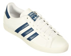 Adidas Court Star White/Blue Leather Trainers