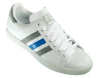 Court Star White/Grey Leather Trainers