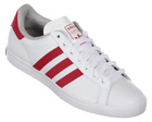 Adidas Court Star White/Red Leather Trainers