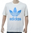 Adidas Cream/Aqua Trefoil T-Shirt
