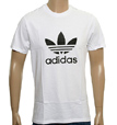Adidas D-Trefoil White/Navy Tee Shirt