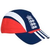 ECB Official 2008 adidas England Cricket Training Cap - Dark Navy/University Red/White - One Size Only