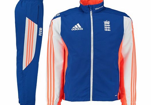 Adidas England Cricket Presentation Jacket Royal Blue