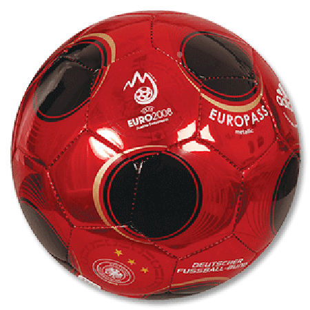Adidas Euro 2008 Germany Metallic Ball - red
