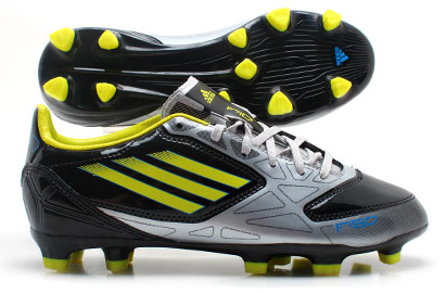 Adidas F10 TRX FG Kids Football Boots Black/Metallic