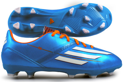 adidas F10 TRX FG Kids Football Boots Solar Blue/
