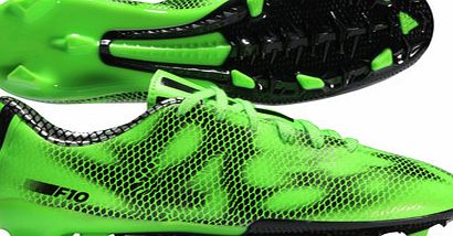 Adidas F10 TRX FG Kids Football Boots Solar Green/Core