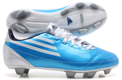 Adidas F10 TRX SG Football Boots Cyan/White Kids