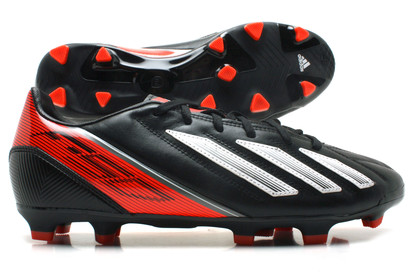 Adidas F30 TRX FG Leather Football Boots Black/Running