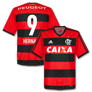 Adidas Flamengo Home Hernane Shirt 2013 2014 (Fan Style