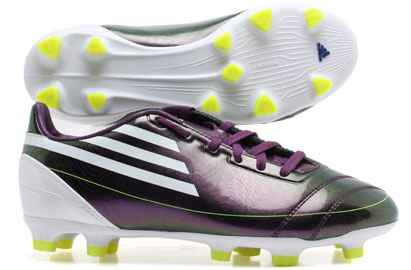 Adidas Football Boots Adidas F10 TRX FG Football Boots Kids Chameleon Purple