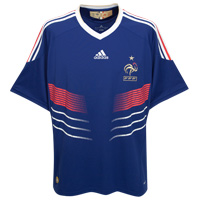 France Home Shirt 2009/10 with Henry 12 printing.