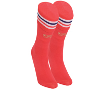 Adidas France Home Socks 2009/10 - Red/White/Red.