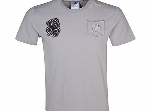 Adidas France Olympique de Marseille Authentic T-Shirt - Mens