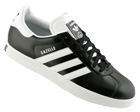 Gazelle 2 Black/White Leather Trainers
