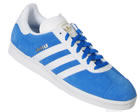 Gazelle 2 Blue/White Suede Trainers