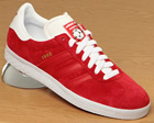Adidas Gazelle 2 (Denmark) Red/Red Suede Trainers