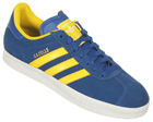 Gazelle 2 Royal Blue/Yellow Suede Trainers