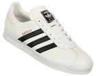 Adidas Gazelle 2 White/Black Leather Trainers
