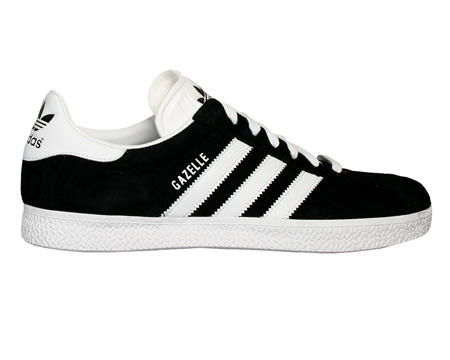 Adidas Gazelle II Black/White Suede Trainers