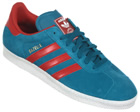 Adidas Gazelle II Blue/Red Suede Trainers