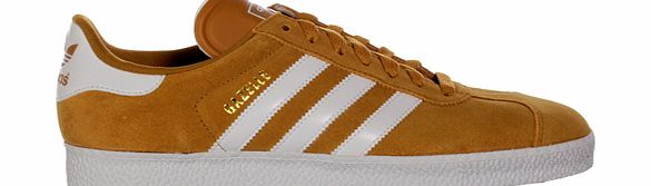 Gazelle II Brown/White Suede Trainers
