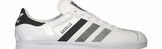 Adidas Gazelle II White/Grey Leather Trainers