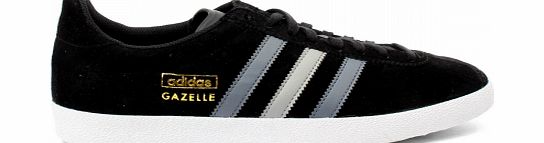 Adidas Gazelle OG Black/Grey Suede Trainers