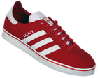 Gazelle RST Red/White Material Trainers
