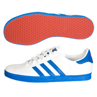 Adidas Gazelle Trainers - White/Blue - Kids.
