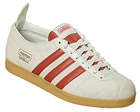 Adidas Gazelle Vintage Grey/Red Leather Trainers
