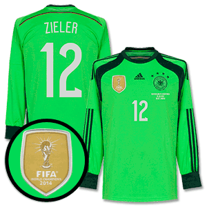 Germany 4 Star GK Zieler Shirt 2014 2015 Inc WC