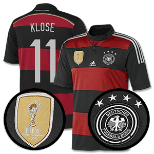 Adidas Germany Away 4 Star Boys Klose Shirt 2014 2015