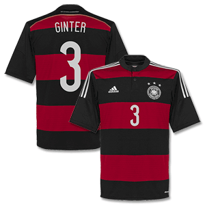 Adidas Germany Away Ginter Shirt 2014 2015