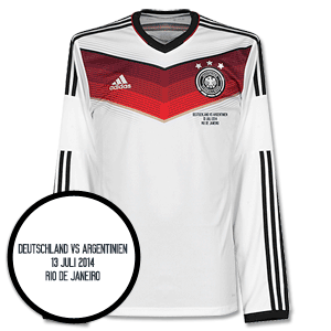 Adidas Germany Home L/S Shirt 2014 2015 Inc Free WC