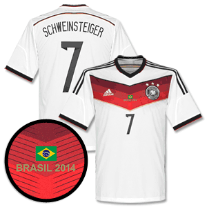 Germany Home Schweinsteiger Shirt 2014 2015 Inc