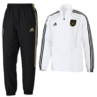 Adidas Germany Presentation Suit - White/Black/Gold.