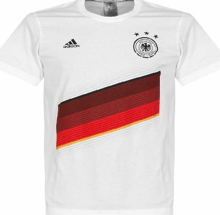 Adidas Germany White Graphic T-Shirt 2014 2015 AB0367