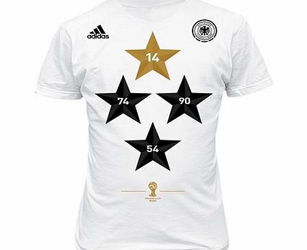 Adidas Germany World Cup Winners T-Shirt White S88938GER