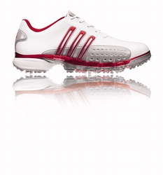 Adidas Golf Adidas Powerband Golf Shoe White/Red/Silver