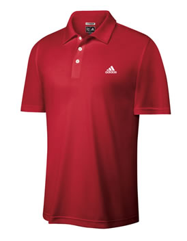 adidas Golf Climacool Solid Pique Polo Red