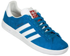 Adidas Grand Prix Blue/White Suede Trainers
