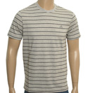 Adidas Grey and Black Stripe T-Shirt