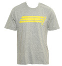Adidas Grey and Yellow T-Shirt