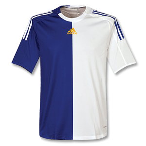 Adidas Half/Half Training Shirt - Blue/White